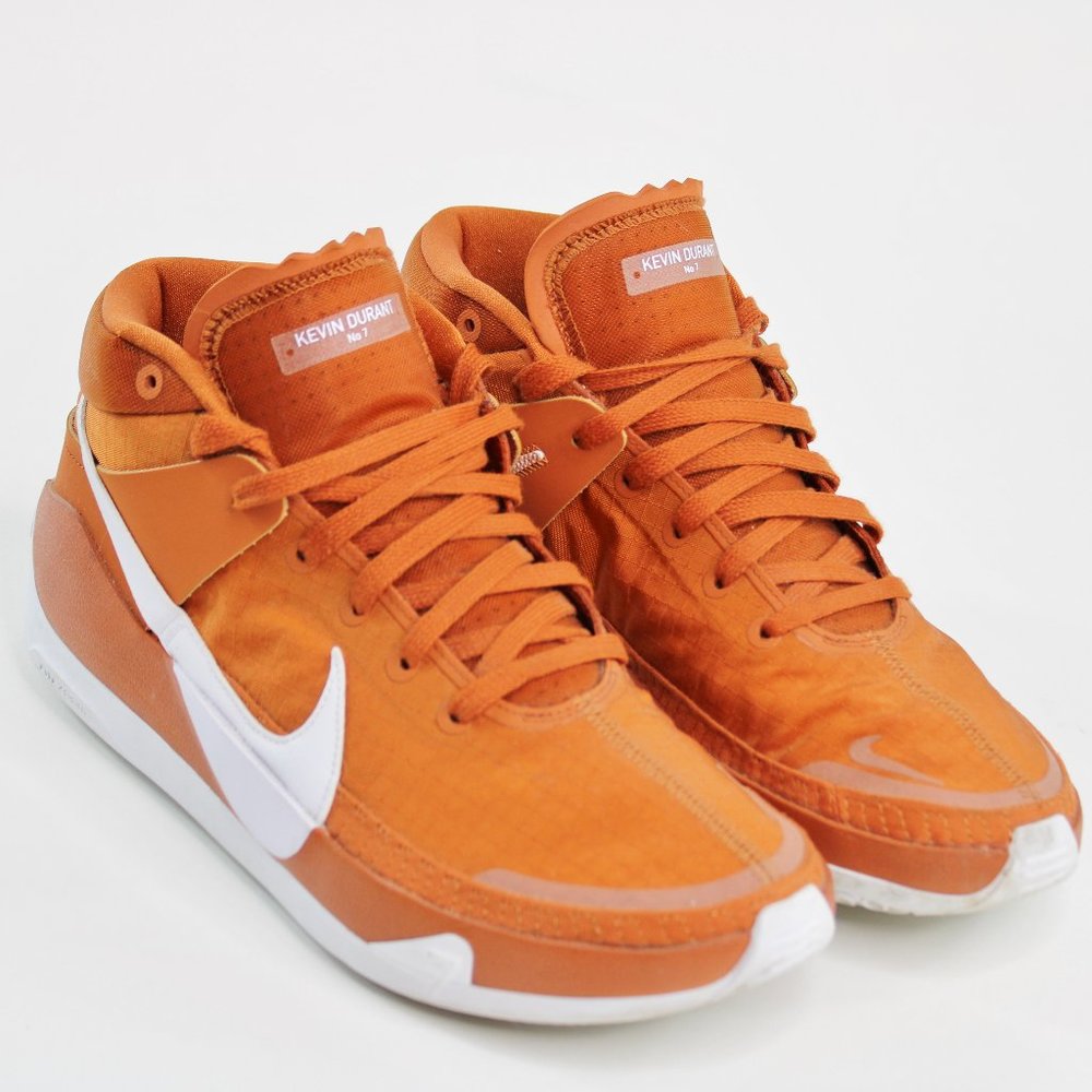 Nike KD 13 Durant Men's Size 11 Desert Orange/White Basketball Shoe CW4115-801